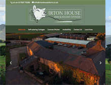 Tablet Screenshot of irtonhousefarm.co.uk